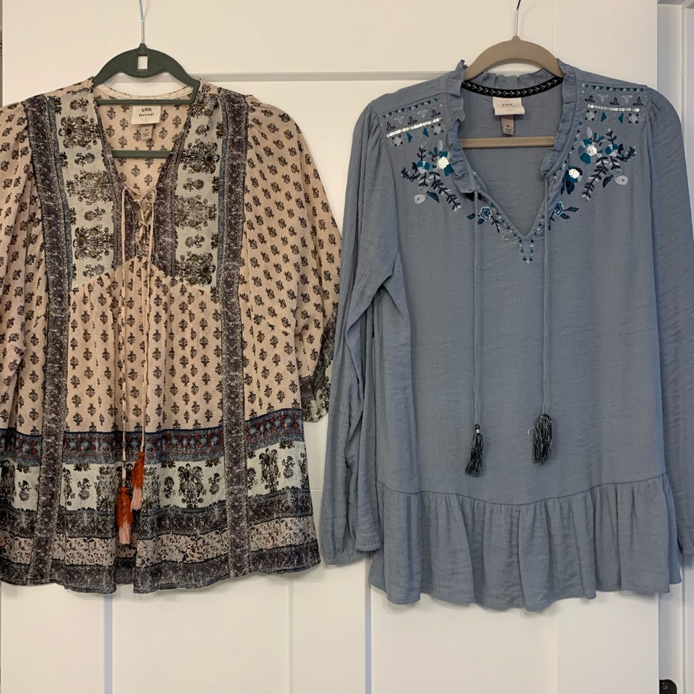 2 Knox Rose blouses